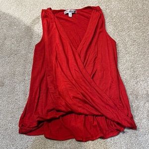 Abercrombie and Fitch, Red/Orange Crossed Top